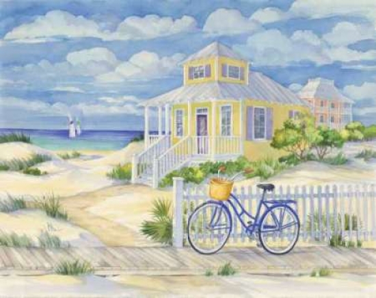 Beach Cruiser Cottage Ii Poster Print By Paul Brent, 24 X 30 - Large