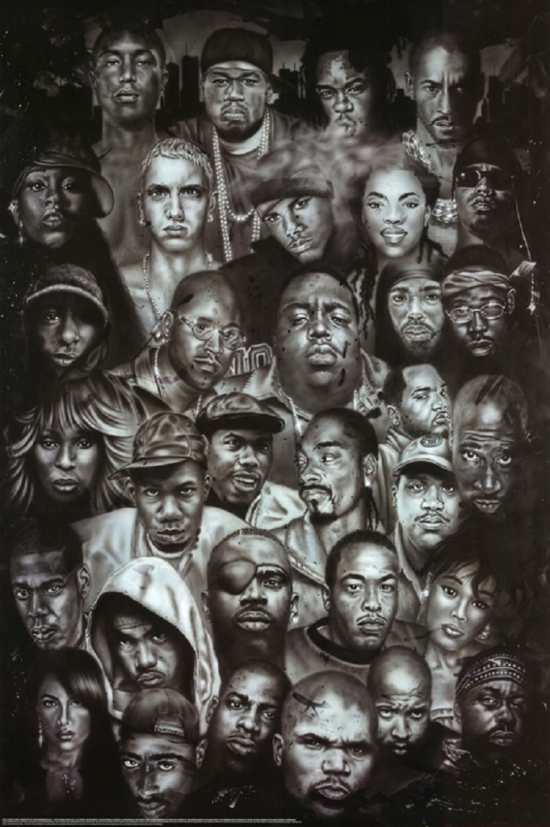 Xpe160273 Legends Of Rap & Hip Hop Poster Print, 24 X 36