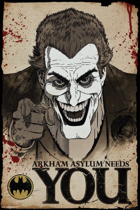 Xpe160330 Batman Comic Joker Wants You Poster Print, 24 X 36