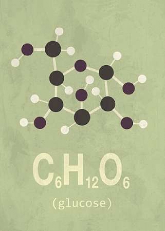 Pdxin318932small Molecule Glucose Poster Print By Typelike, 10 X 14 - Small
