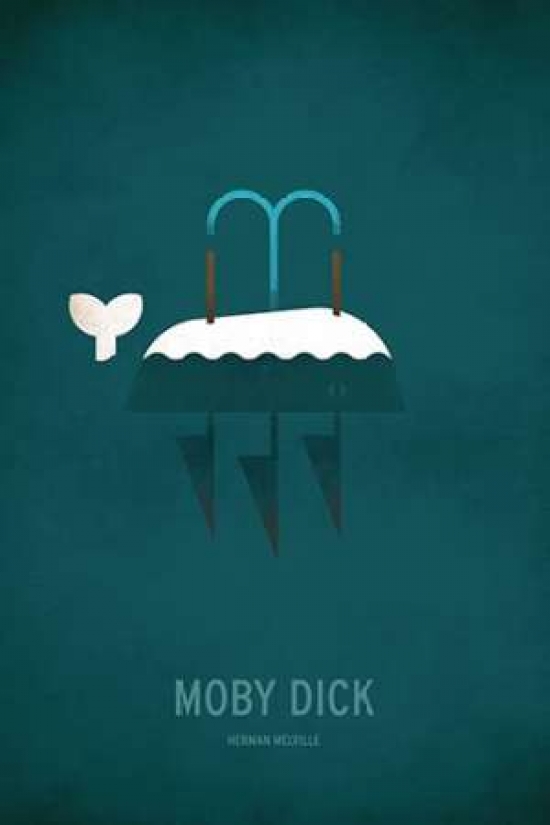 Pdxj356dlarge Moby Dick Minimal Poster Print By Christian Jackson, 24 X 36 - Large