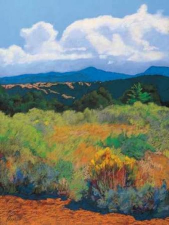 Pdxs333dsmall Distant Hills Poster Print By Mary Silverwood, 11 X 14 - Small