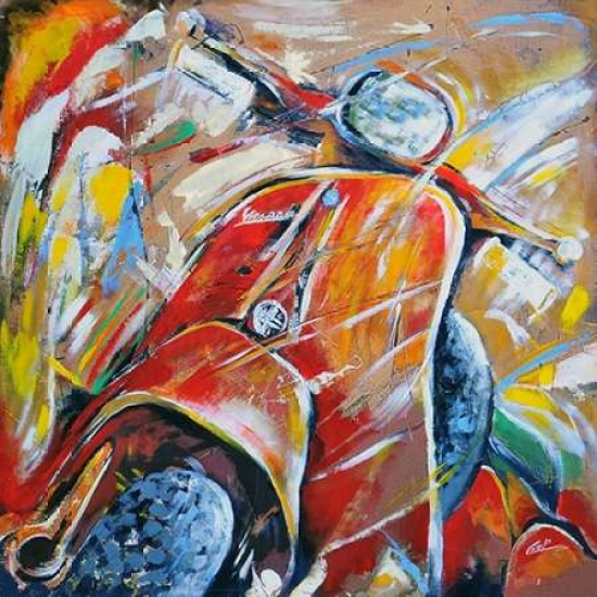 Pdxpco02xsmall Vespa Ii Poster Print By Pasquale Colle, 12 X 12 - Small
