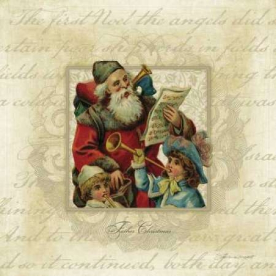 Pdxsm6133large Father Christmas Poster Print By Stephanie Marrott, 24 X 24 - Large
