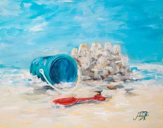 Pdx10191dsmall Sandcastles Ii Poster Print By Julie Derice, 11 X 14 - Small