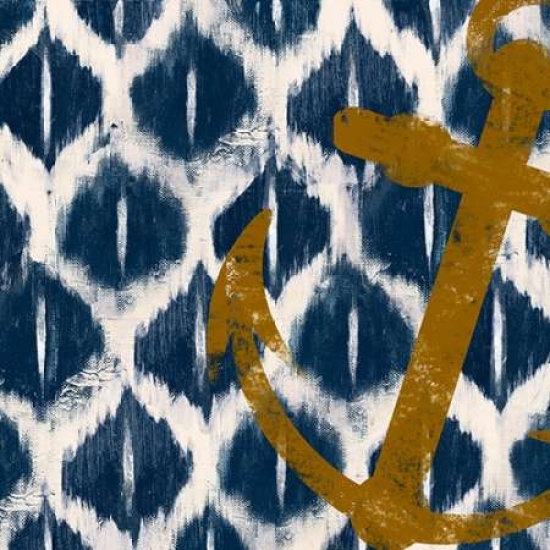 Pdx8852fsmall Nautical Ikat I Poster Print By Patricia Pinto, 12 X 12 - Small