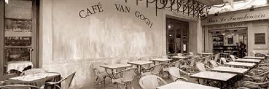 Pdxabfrh63large Cafe Van Gogh Poster Print By Alan Blaustein, 12 X 36 - Large