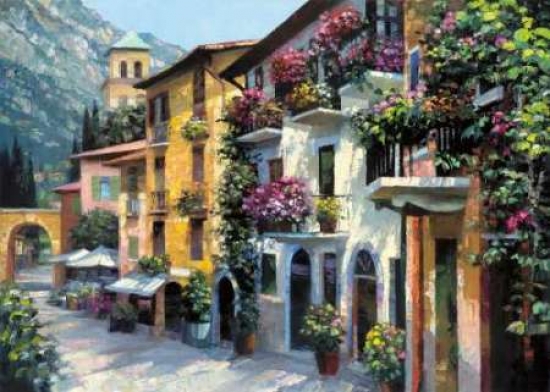 Pdxb2706dsmall Village Hideaway Poster Print By Howard Behrens, 9 X 12 - Small