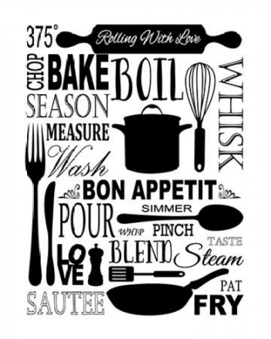 Pdxf383dsmall Culinary Love 1 Poster Print By Leslie Fuqua, 8 X 10 - Small