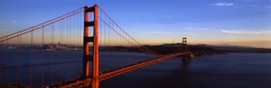 Ppi114953s Suspension Bridge Across The Sea Golden Gate Bridge San Francisco California Usa Poster Print, 18 X 6