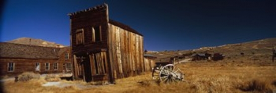 Abandoned Buildings On A Landscape Bodie Ghost Town California Usa Poster Print, 18 X 7