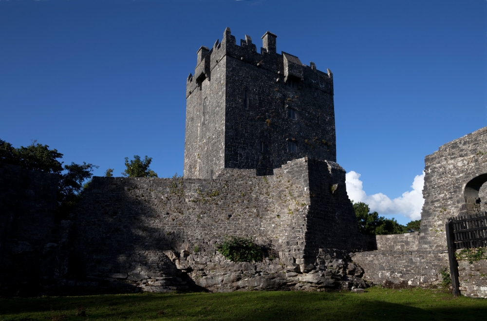 Aughnanure Castle, 1490 A Late Medival Tower House On The Banks Of Lough Corrib Connemara County Galway Ireland Poster Print, 27 X 9