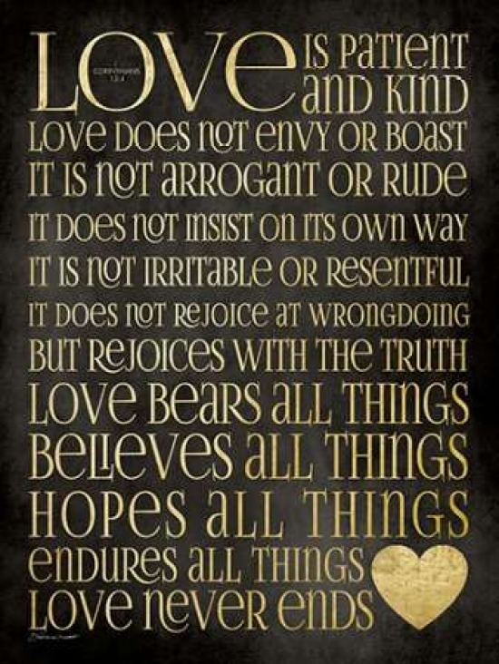 Pdxsm1602023large Love Is Patient Poster Print By Stephanie Marrott, 18 X 24 - Large