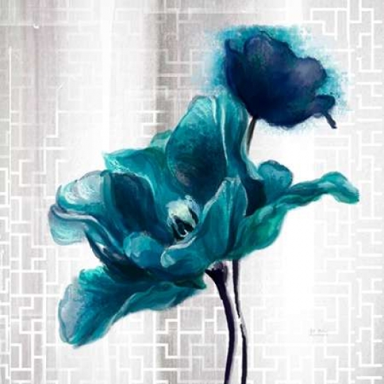 Pdx923ewa1032csmall Ethereal Spring Turquoise Tulip Poster Print By Art Atelier Alliance, 12 X 12 - Small