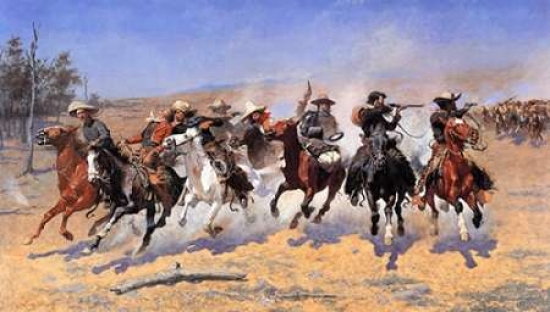 A Dash For Timber Poster Print By Frederic Remington, 24 X 36 - Large