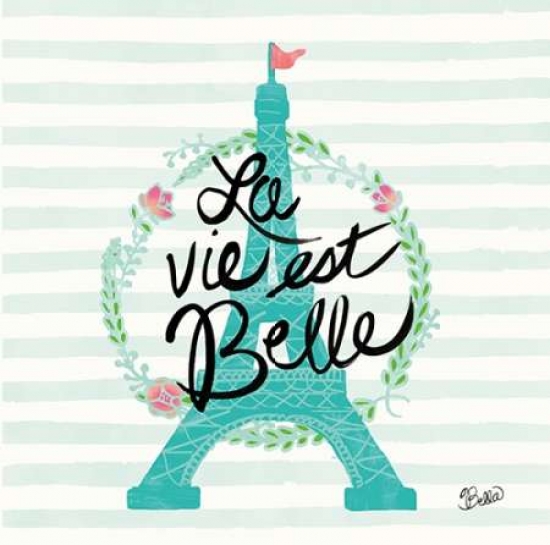 Pdx20955small La Vie Est Belle Poster Print By Studio Bella, 12 X 12 - Small
