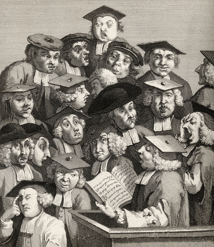 DPI1862150LARGE The Lecture A Facsimile of Hogarths Own Engraving From the Works of Hogarth Published London 1833 Poster Print, 26 x 30