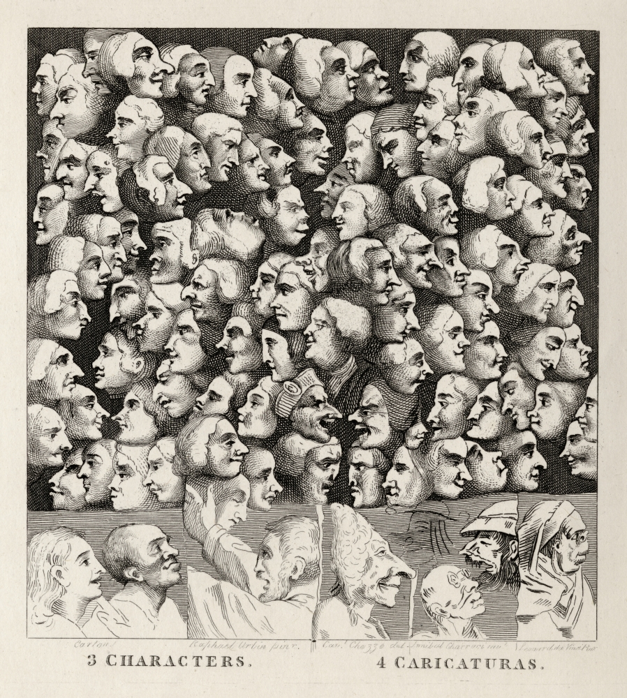 Characters & Caricaturas From the Works of Hogarth Published London 1833 Poster Print - 26 x 30