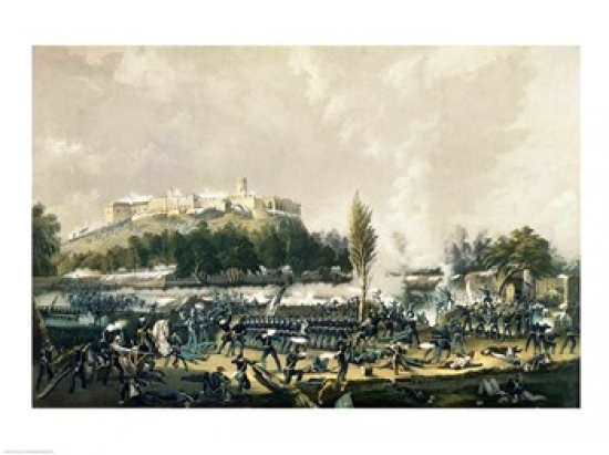 BALBAL122994LARGE The Storming of Chapultepec Poster Print - 36 x 24 in. - Large
