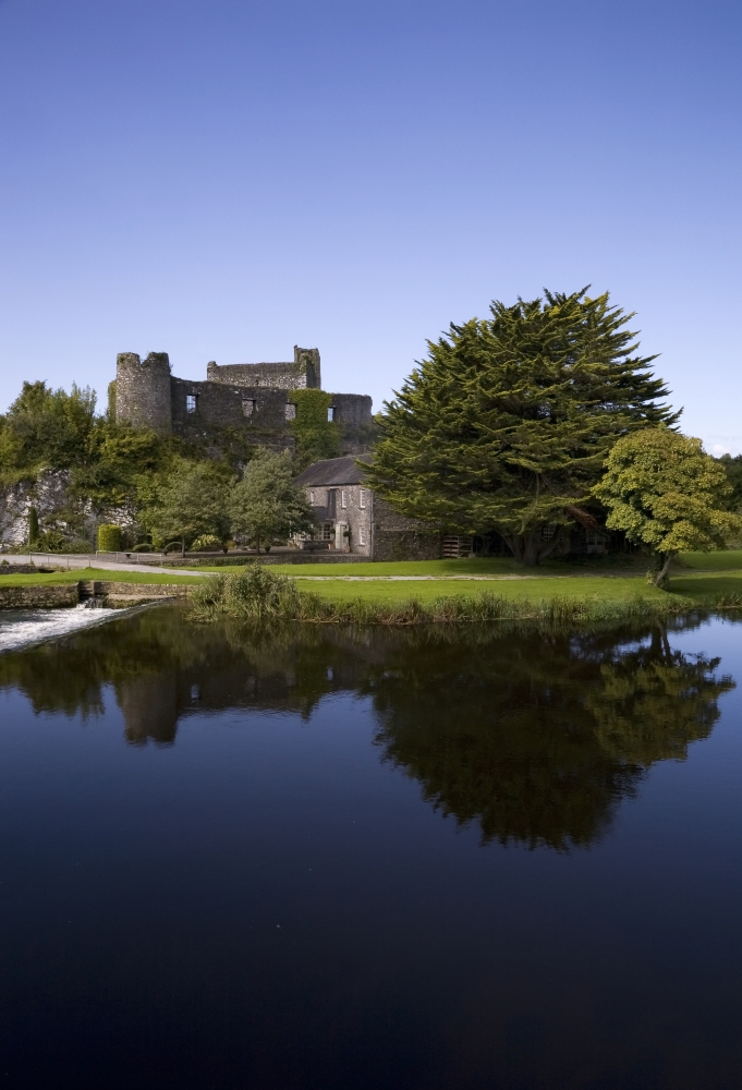 13th Century Castle By The River Funshion Glanworth County Cork Ireland Poster Print - 11 X 17 In.