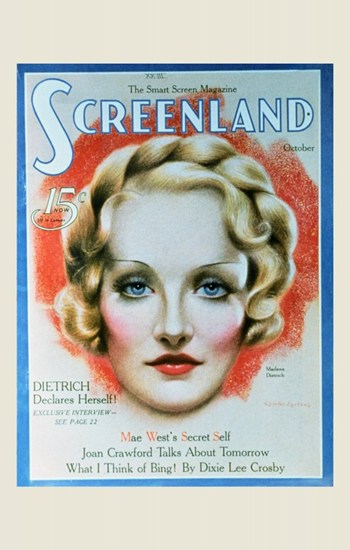 Mov251621 Marlene Dietrich Movie Poster - 11 X 17 In.