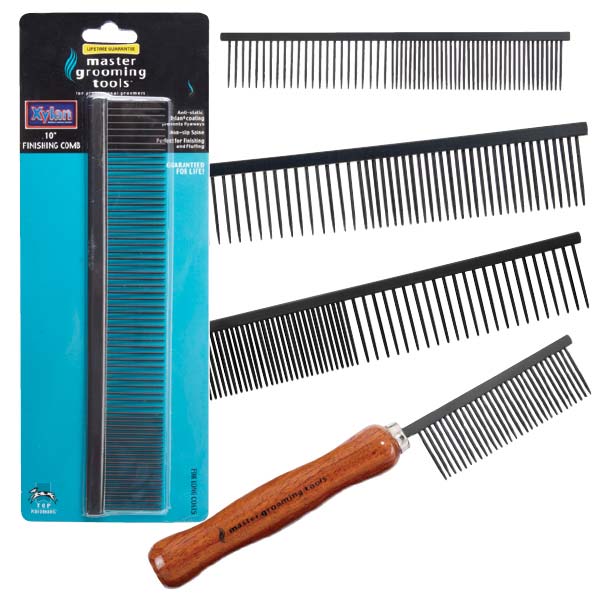 10 In. Master Grooming Tools Xylan Combs