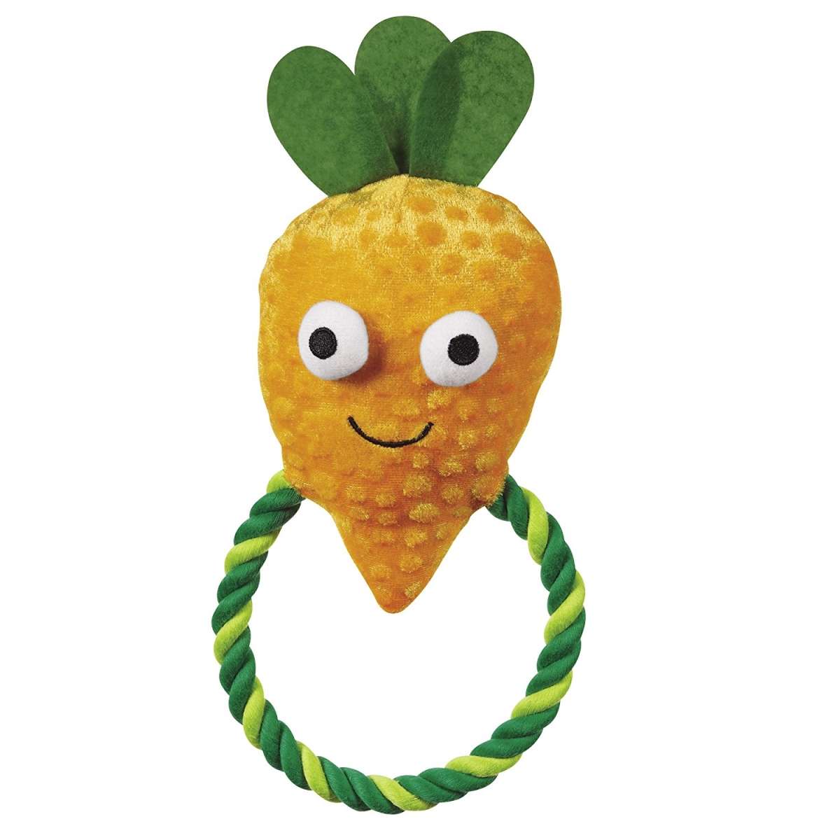 Happy Veggies Rope Tugs Dog Toys - Carrot