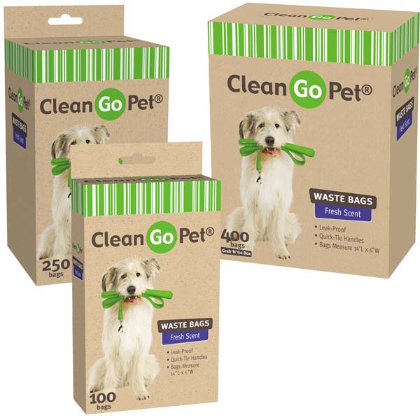 Clean Go Pet Scented Doggy Waste Bags, Count 400