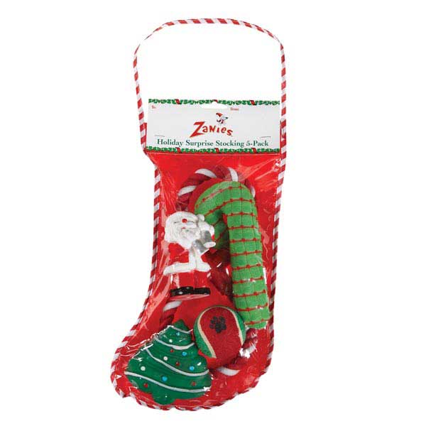 Zanies Holiday Surprise Stocking, Pack Of 5