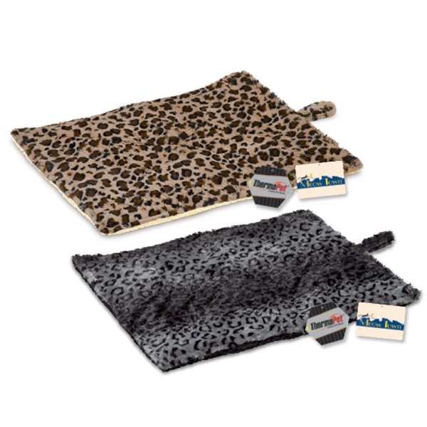 Meow Town Thermapet Thermal Cat Mats - Leopard Brown