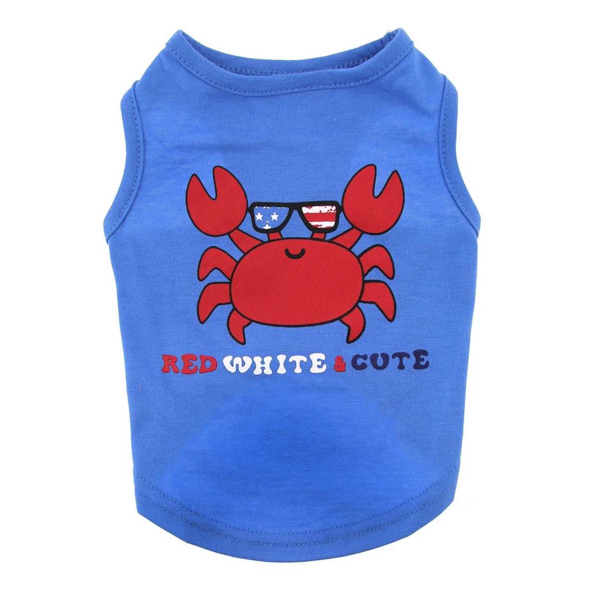 Zack & Zoey Red, White, N 40 Dog Tank - Small, Blue