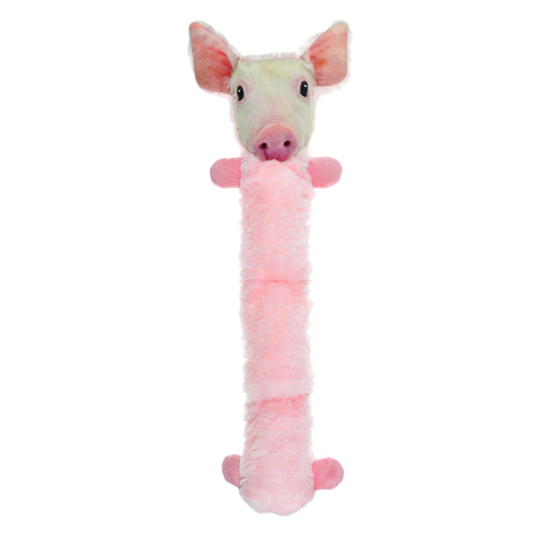 Zd2115 14 3 Stack Tubular Squeaker Pig Dog Toy