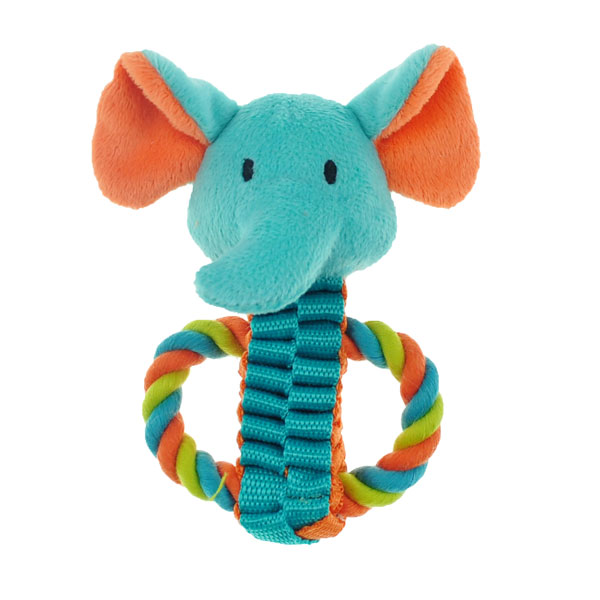 Zd1926 01 Twist Rope Tug Elephant Toy For Dog