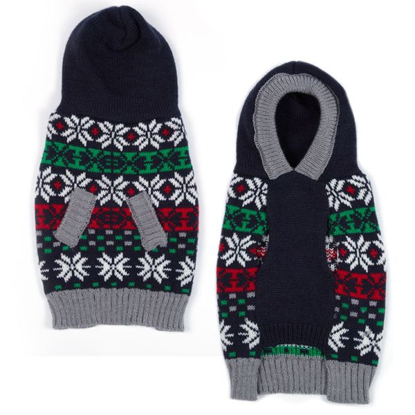 Zw1844 08 Snowflake Hoodie Sweater - Extra Small