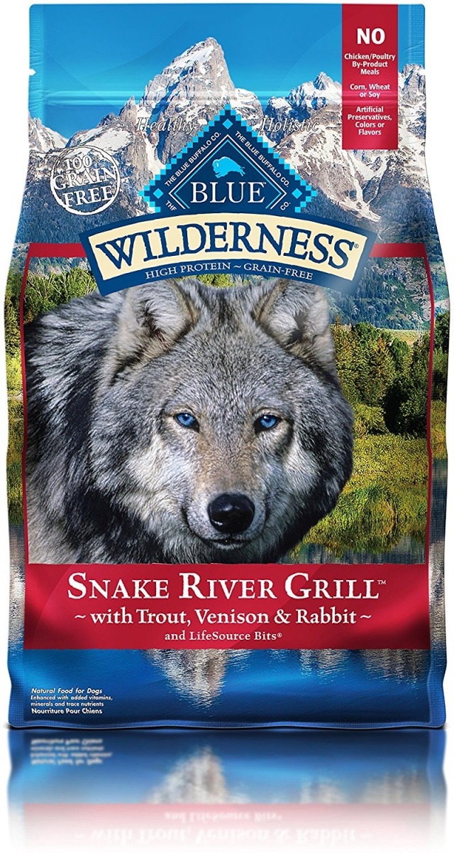 21012010 Wilderness High Protein Dry Adult Dog Food, Snake River - 4 Lbss