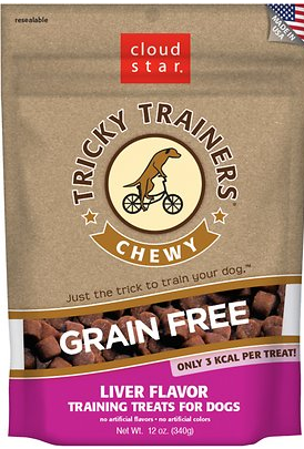 Petfoodexperts 25016207 12 Oz Cloudstar Grain Free Tricky Trainers Chewy Liver, Case Of 6