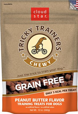 Petfoodexperts 25016401 12 Oz Cloudstar Grain Free Tricky Trainers Chewy Peanut Butter