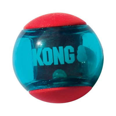 Kong Squeezz Action Red Balls - Dog Toy - Medium (3 Pack)