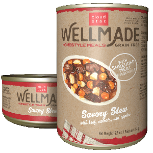 25013032 3.5 Oz Wellmade Grain-free Homestyle Meals Savory Stew With Beef Dog Food