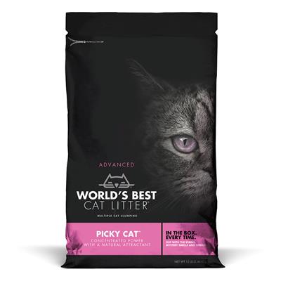 96010183 Picky Cat Advanced Multiple Cat Clumping Cat Litter - 12 Lbs