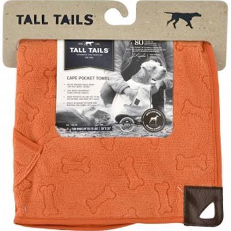 88214373 Cape Dog Towel, Orange Bone - 27 X 27 In.