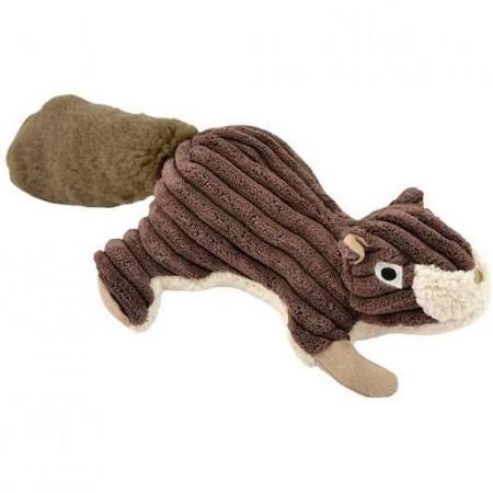 88216258 Squeaker Squirrel Dog Toy, Brown - 12 In.