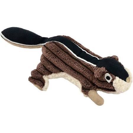 88216259 Squeaker Chipmunk Dog Toy, Brown - 5 In.