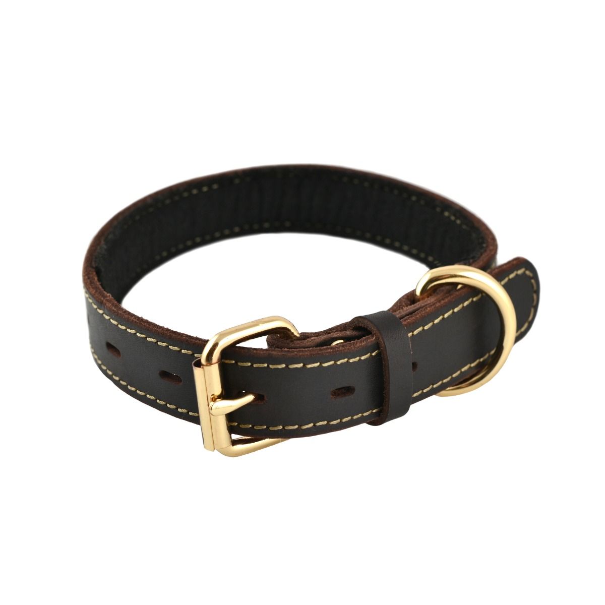 88217079 Cc Leather Dog Collar - Medium