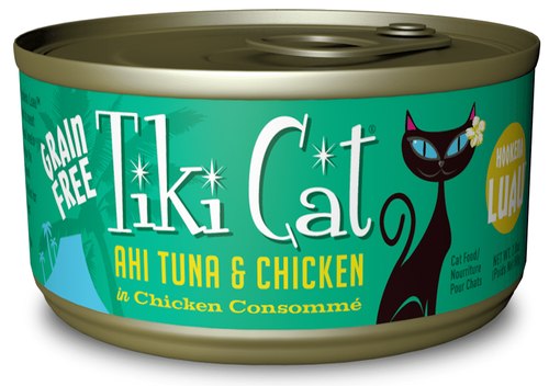25100834 Luau Hookena Ahi Tuna & Chicken Cat Food - 6 Oz