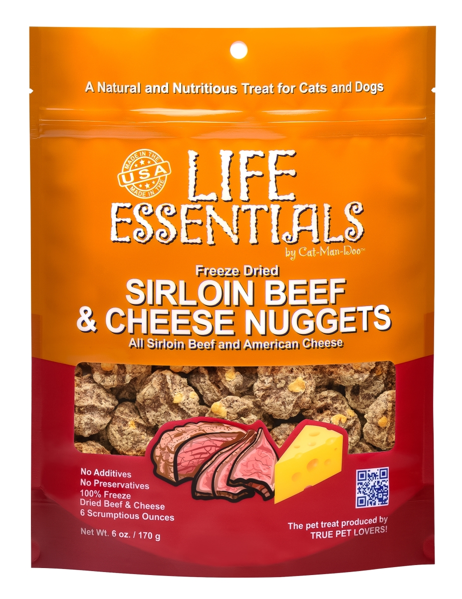 30594542 Doo Freeze-dried Beef & Cheese Nuggets Food For Dog & Cat - 6 Oz