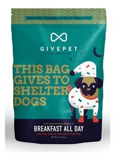 45118876 Breakfast All Day Pet Treats Bacon, Egg & Orange Flavor Dog Food - 12 Oz