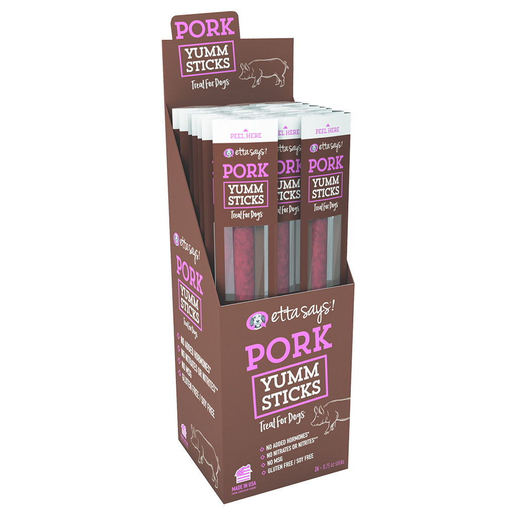 41400796 Yum Sticks Pork Dog Treat - 24 Count