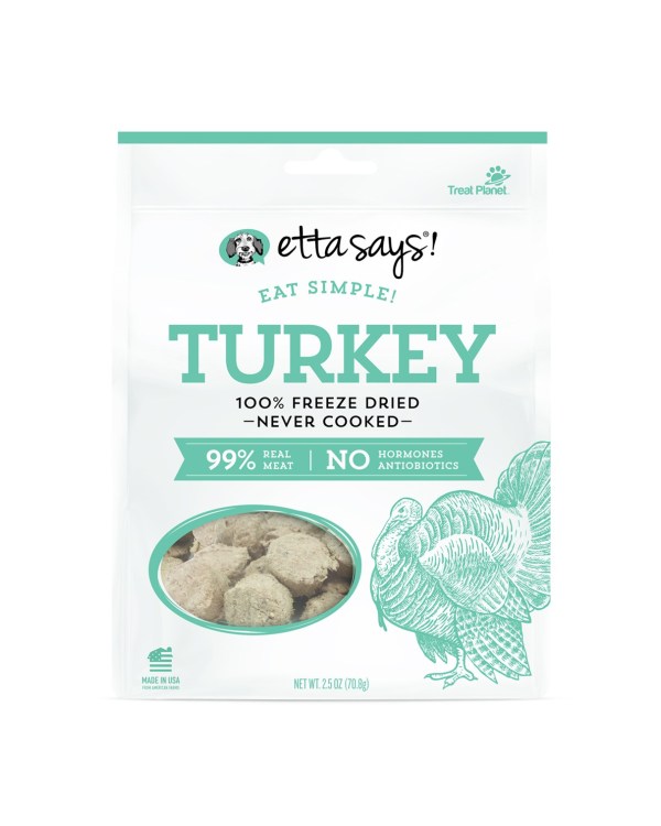 41400819 Freeze-dried Simple Turkey Dog Treat - 2.5 Oz