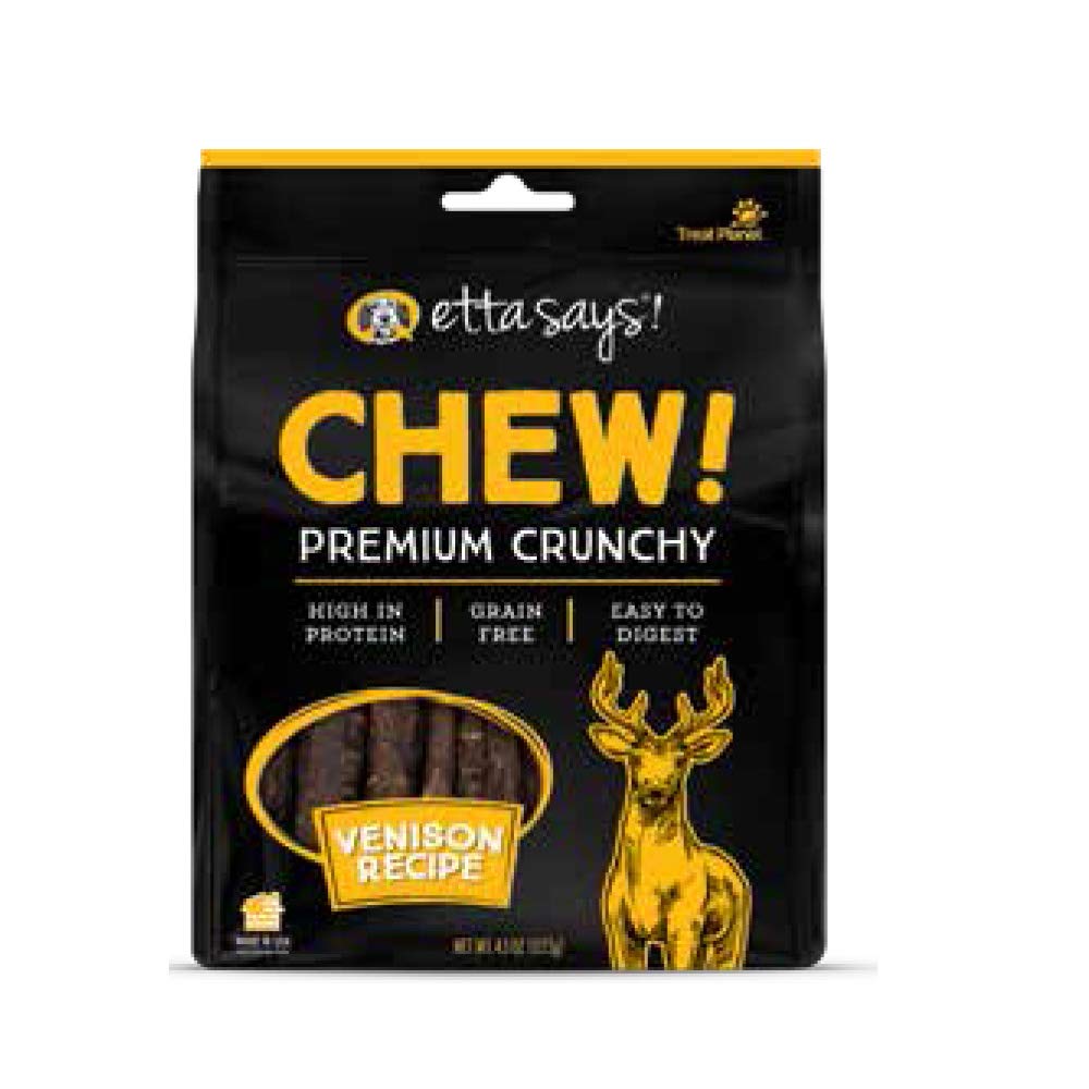 41400823 Chewy Crunchy Venison Dog Treat - 4.5 Oz